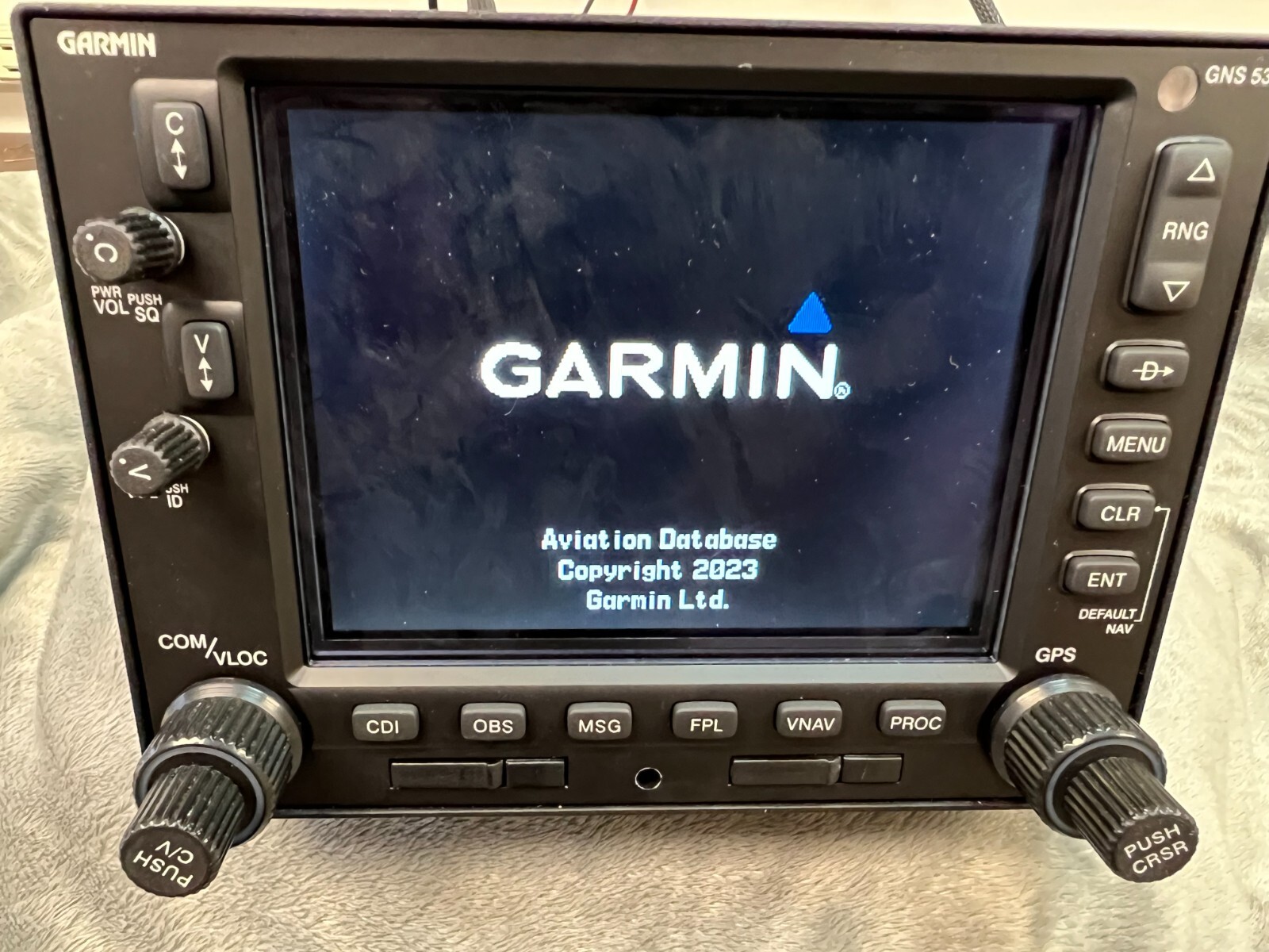 GARMIN GNS 530W WAAS 14/28V w/ Tray, New GA 35 GPS antenna