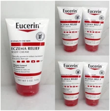 EUCERIN ECZEMA PRONE SKIN ECZEMA RELIEF BODY CREAM 5 OZ SET OF 5