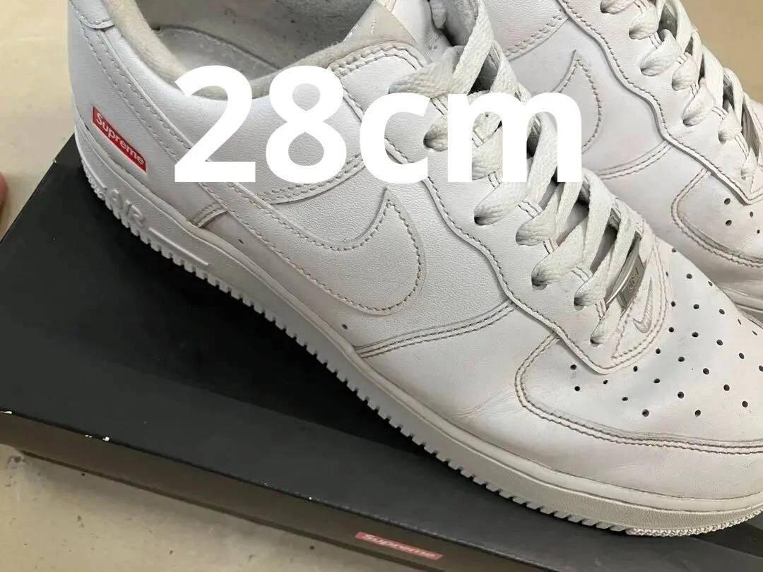 CU9225 100 Supreme Nike Air Force 1 Low Blanc (Homme)