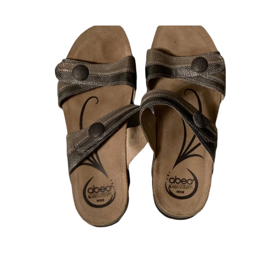 APL Sandalo serpente Abeo pelle scamosciata metallizzata 9N