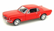 1964 12 Ford Mustang Coupe Red - Welly 22451- 124 Scale Diecast Model Toy Car