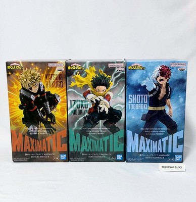 My Hero Academia Maximatic Figure Set Midoriya Bakugo Todoroki NEW