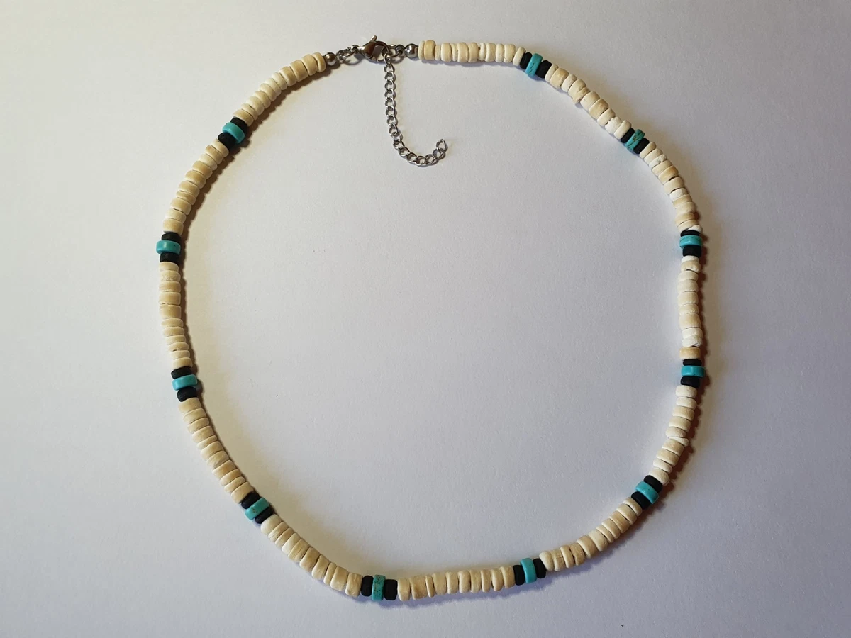 Gioielli Fatti In USA Collana Girocollo Surfista In Corda Di Pelle - Foto 8