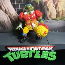 TMNT T.D. Tossin' Leo Reissue Complete Figure Tested & Works