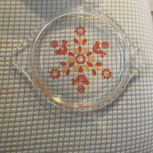 LID ONLY Vintage Pyrex Friendship Red Birds 470-C REPLACEMENT VG Cond
