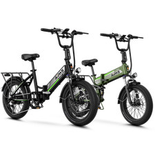 1500W Motor Electric Bike, 48V 12.8Ah 28MPH 7-Speed, 20 FatTire E-Mountain Bike
