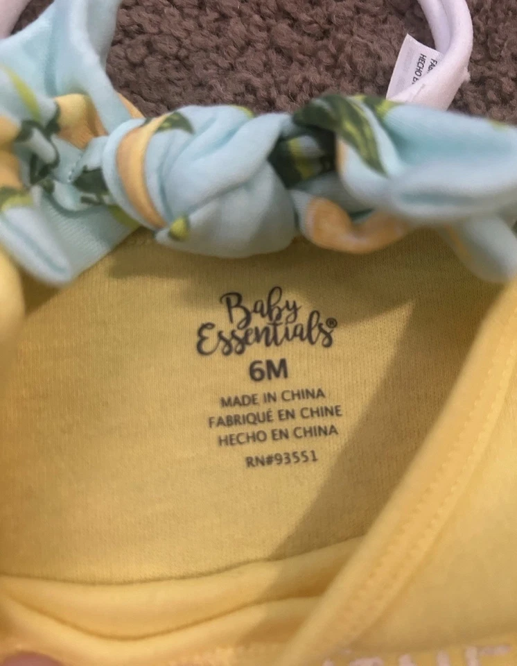 Juego de 3 piezas Baby Girl Mamas Sunshine 6M Foto 4 de 4