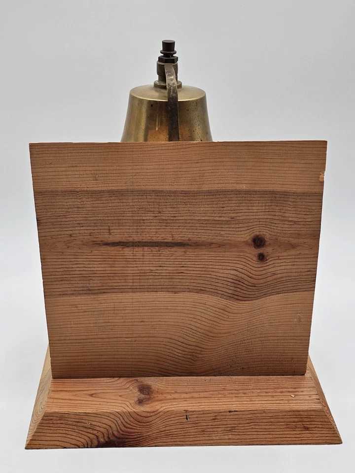 1938 Pre WW ll USN Marina de los Estados Unidos Latón 6" Campana Militar Barco Náutico Foto 3 de 3