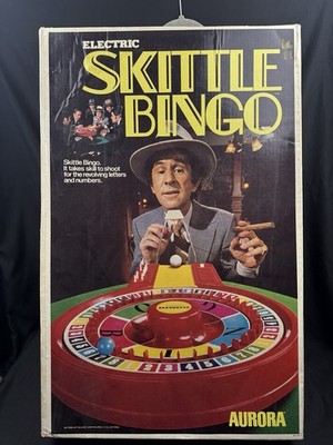 VTG Aurora Skittle Bingo W/Don Adams ''Get Smart'' On Box, 1973 Original Box MCM