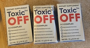 Toxic Off , Reset Recharge And Energize THREE PACK  Sells on Amazon for $59.99