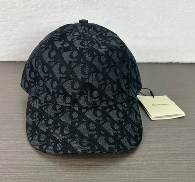 Calvin Klein Men's CK Signature Logo Black Baseball Cap / Hat One Size NWT