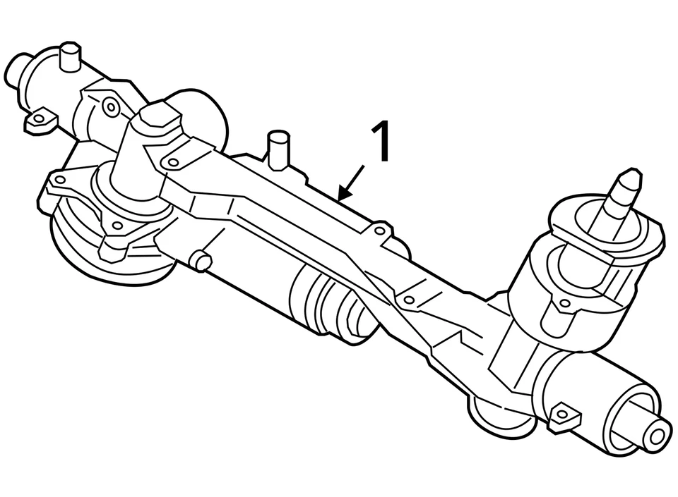 Steering Gear/Rack Fits 15-20 AUDI S3 , 5Q1423056G - Image 4 of 4