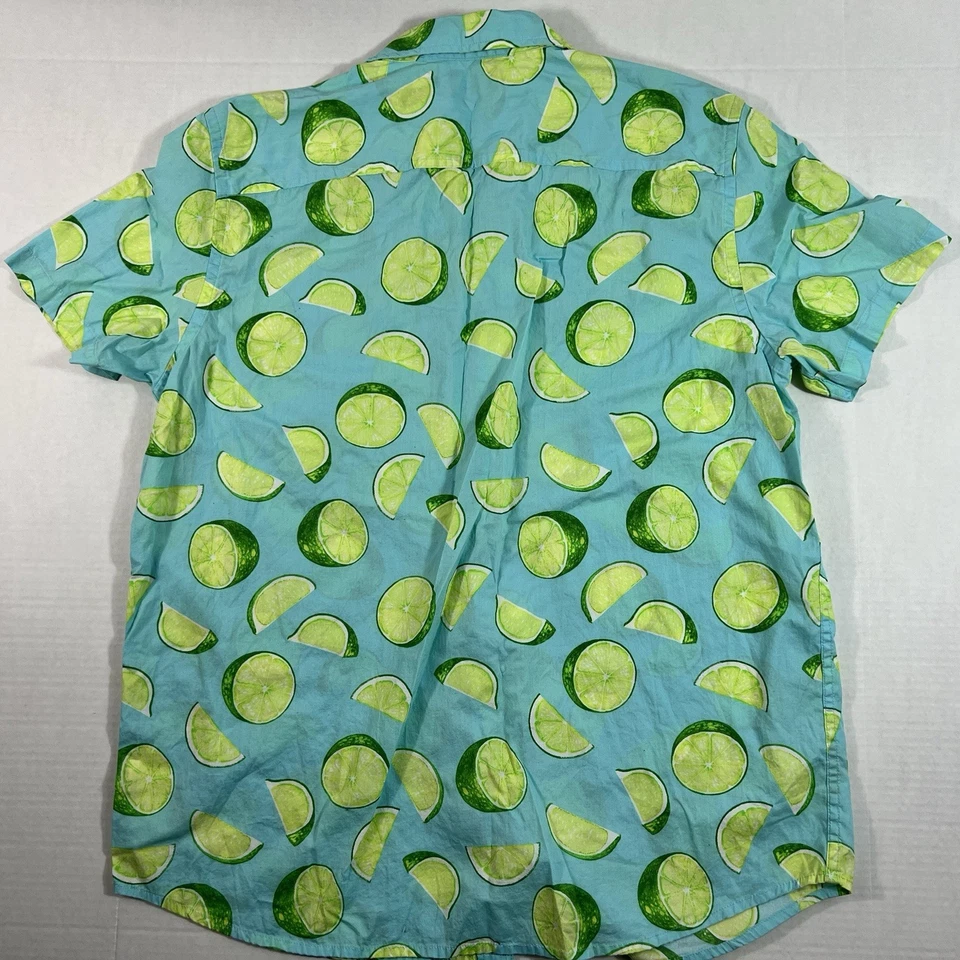 Camisa informal con botones Urban Pipeline para hombre con estampado de limón talla XL Foto 2 de 4