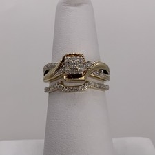 Lady's Diamond Wedding Set 53 Diamonds .62 Carat T.W. 10K Yellow Gol ECG008640 