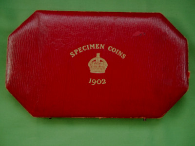 1902 KÖNIG EDWARD VII NUR MÜNZENBOX - KEINE MÜNZEN