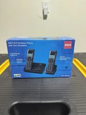 RCA: DECT 6.0 Cordless, Phone System, w/2 Handsets 2101-2BKGA