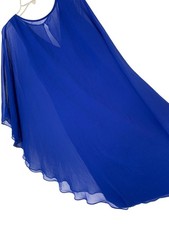 Halston Heritage Mini Evening Chiffon Cape Overlay Dress Size 6 RA10712 NWD $375