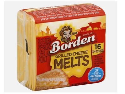 BORDEN CHEESE SLICES CHEESE MELTS SINGLES 12 OZ PACK OF 3