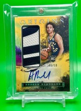2023~ ANDREW NEMBHARD~ Origins Gold 6/10 #RJA-ANB Rookie Patch Auto 