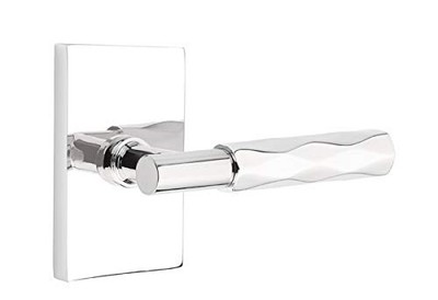Emtek Select Passage, Rectangular Rosette, T-Bar Stem, Tribeca Handle US26 RH