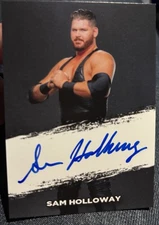 Sam Holloway auto card WWE ID signed wrestling aew aiw Hardway