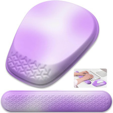 Mouse Pad with Wrist Rest, Comfortable Memory Foam Wrist Rest for Computer Keybo