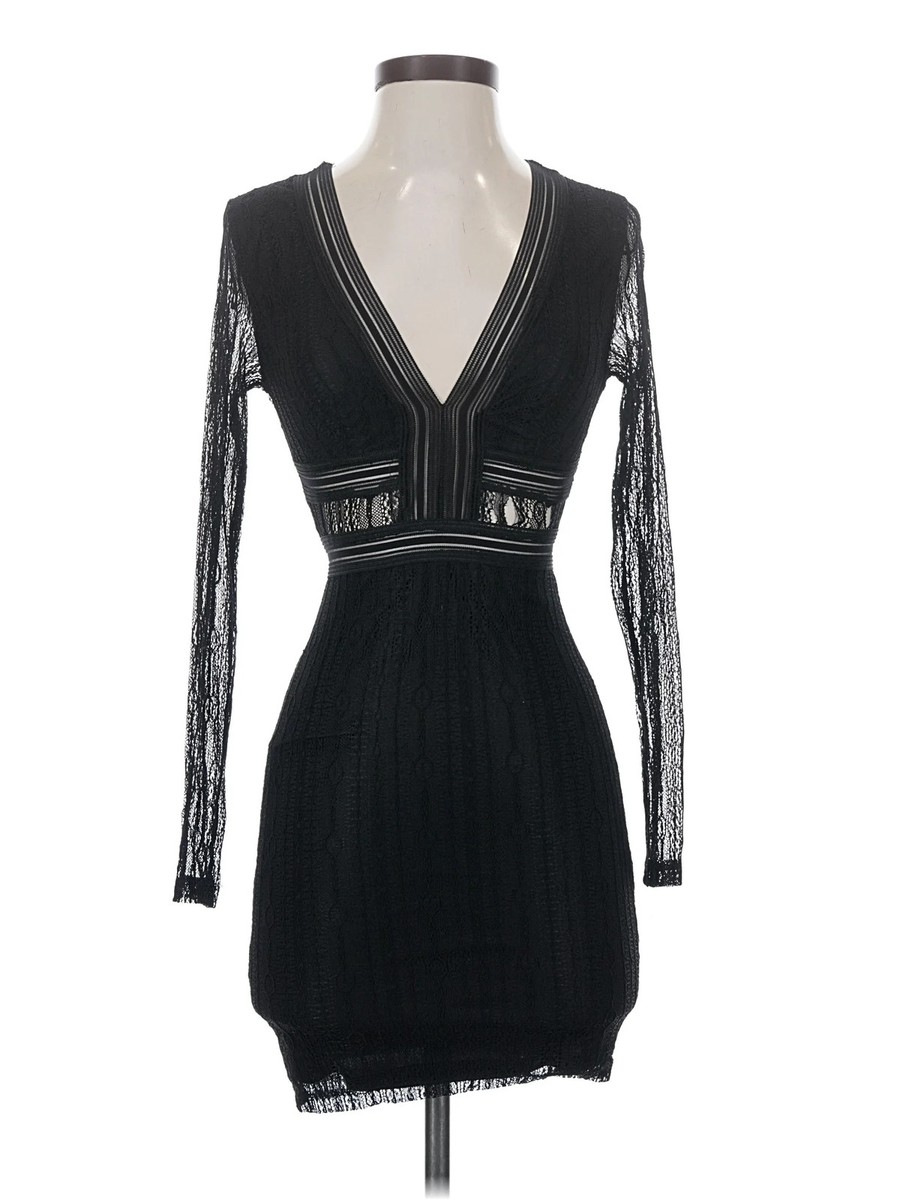 Hello Molly Women Black Cocktail Dress S