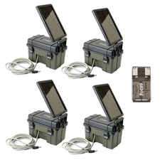 Stealth Cam HME-12VBBSLR Trail Cam Solar Auxiliary Power Pack 4-Pack