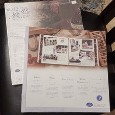 Creative Memories 12x12 White Scrapbook Pages and Protectors OLD STYLE
