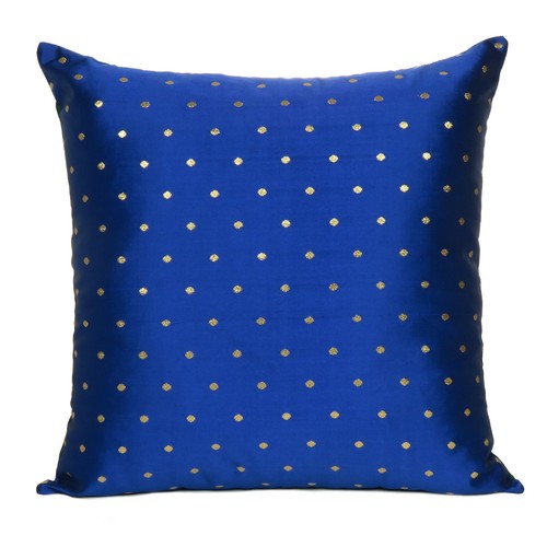 Cushion Cover Art Silk Indian Throw Pillow Cover Sofa Pillowcase Christmas Decor - Picture 22 of 66