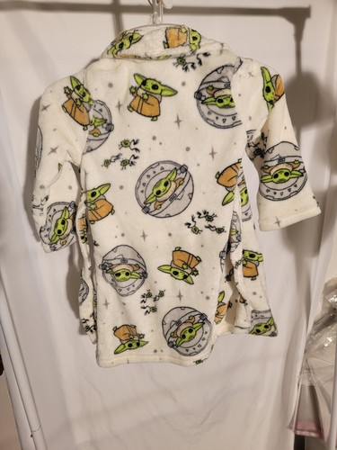 Star Wars-Unisex white Baby Yoda soft robe size XS - Picture 4 of 4