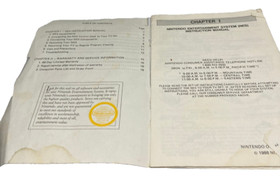Nintendo- NES Control Deck Console Instruction Manual ONLY!  Nintendo Retro