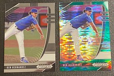 2020 Panini Prizm Draft Picks Green Pulsar Prizm Ben Hernandez #PDP41 & Base  RC
