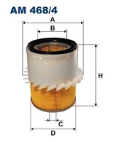 Filtron AM468/4 Luftfilter FüR L200 Pajero 2.5 2.5D 2.8D 12.90- Mitsubishi