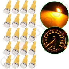 20x Yellow T5 74 5050-SMD LED Dashboard Instrument Panel Light Bulbs For Honda