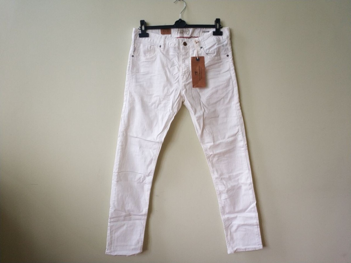 Scotch&Soda Ralston Regular Slim Fit Men's Cream-White Jeans