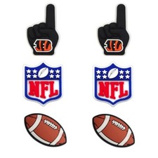 NFL Cincinnati Bengals Football Team For Crocs Shoe Charms Jibbitz - 6 pieces