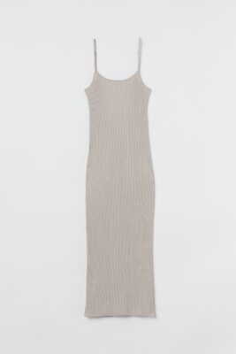 H&M Ribbed Dress Light Beige Size Large Brand New | eBay H&M Ribbed Dress Light Beige Size Large Brand New | eBay