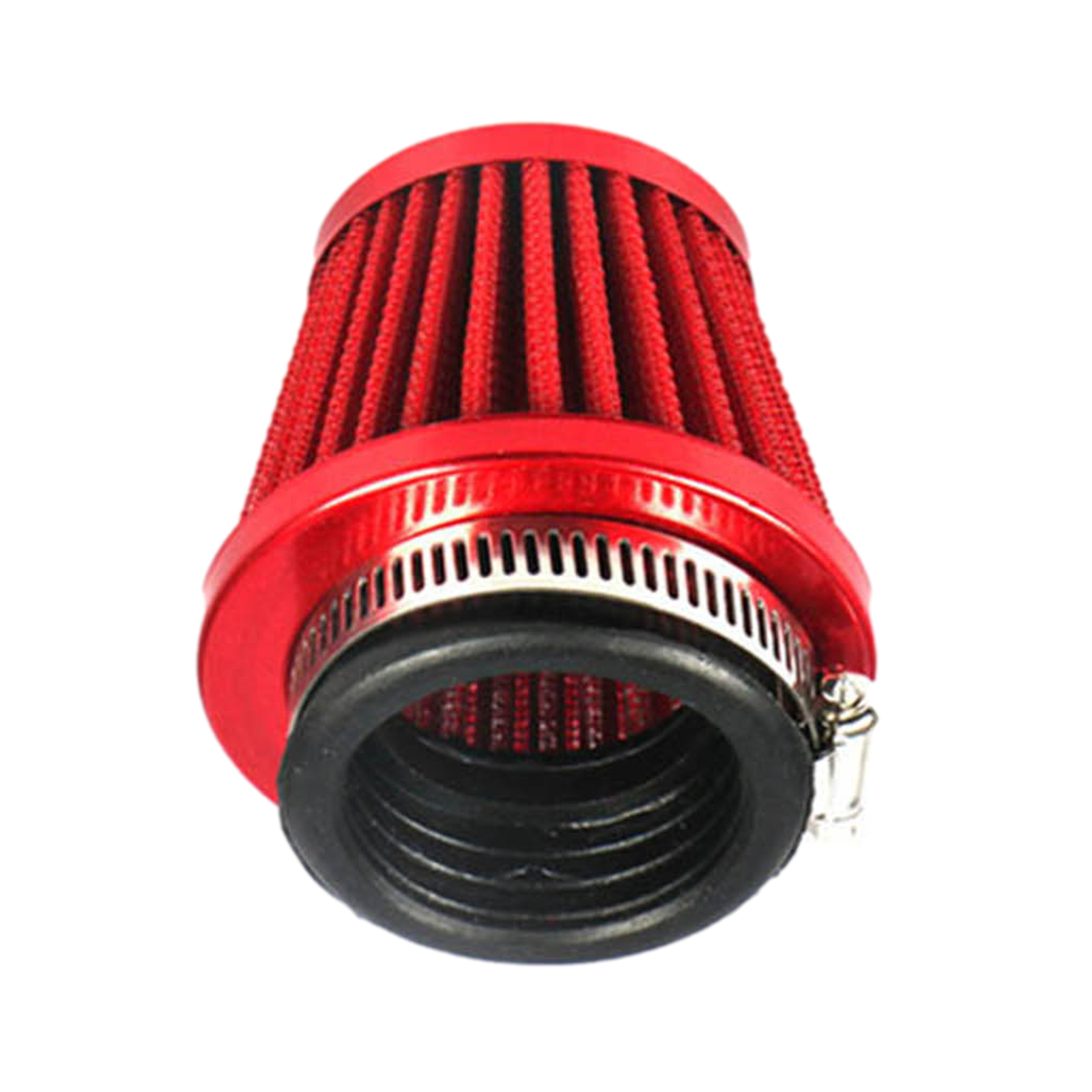 1.5in High Flow Inlet Cleaner Dry Filter Cold Air Intake Cone Replacement Red×3