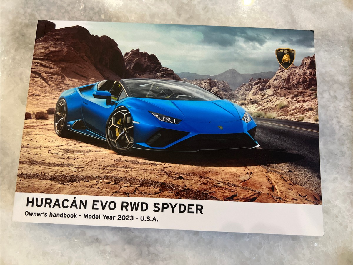 ウラカンEVO スパイダー　取り扱い　メンテナンスマニュアル　一式 ウラカンEVO スパイダー 取り扱い メンテナンスマニュアル 一式