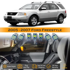 9 x Ultra White LED Lights Interior Package Kit For 2005 - 2007 Ford Freestyle