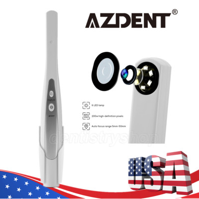 AZDENT Dental USB Imaging Intraoral Camera 6LED Auto-Focus Digital Endoscope