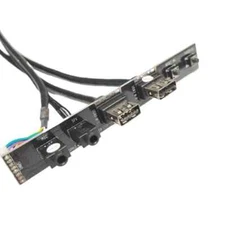 Computer Motherboard Panel Cable 19P 9P Power Reset SW To USB 3.0 HD Audio Front