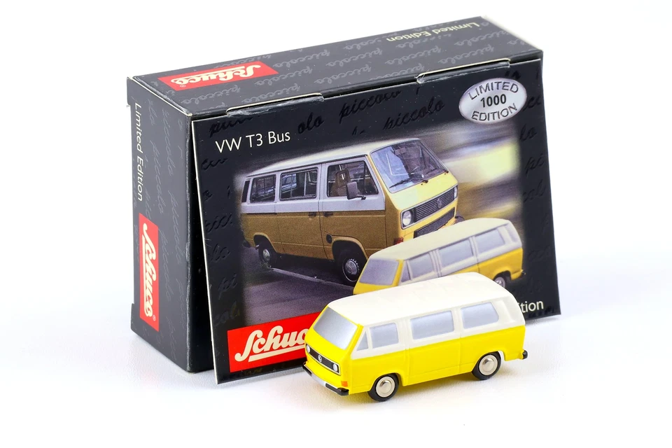 Schuco Piccolo VW T3 Bus Van yellow/ white - Bild 1 von 2
