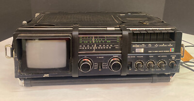 Vintage 1981 JVC CX-500US Portable TV Radio Cassette Player tested