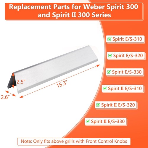 7540 15.3" SUS304 Flavor Bars for Weber Genesis 300 Series,E310,E320,S310,S320 - Picture 2 of 4