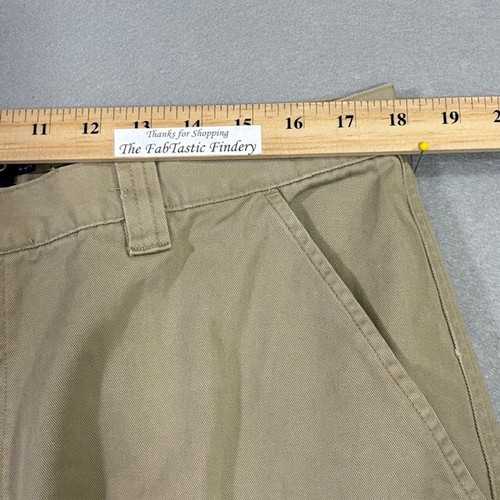 Chaps Herren Hose 36 x 34 hellbraun Chino gerades Bein hoher Bund Cargo Taschen Freizeit - Bild 9 von 17