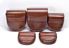 5 MINT ORIGINAL ROLLEI FILTER LEATHER CASES