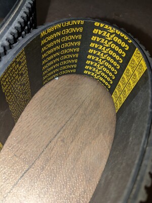 Goodyear 6/3VX1060 Narrow Cogged Banded Industrial V-Belt, 3VX Profile, 6 Ribs,