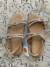 NWT Cat Jack Girls Cognac Raven Sparkly Rhinestone Sandals w Strap- 2